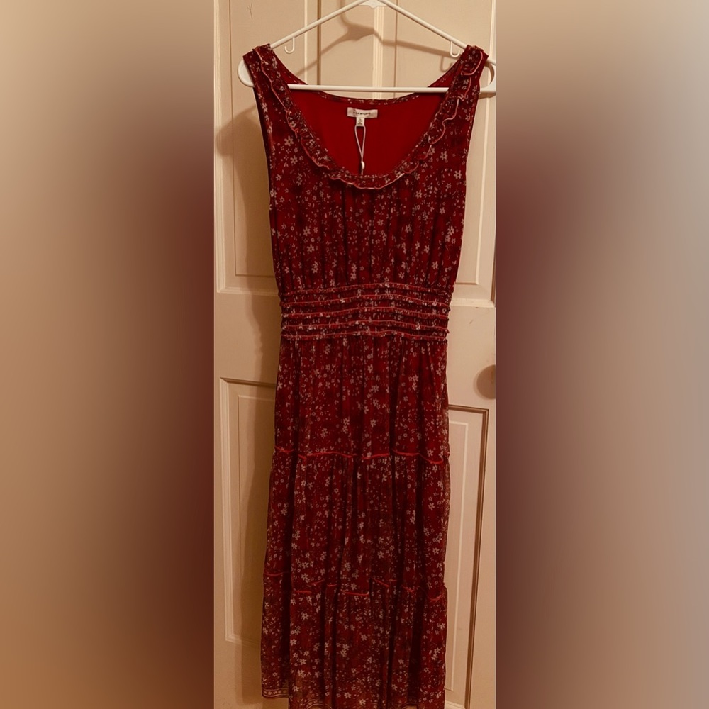 Max Studio, Woman’s Dress , Large , Red Floral Print. NWT